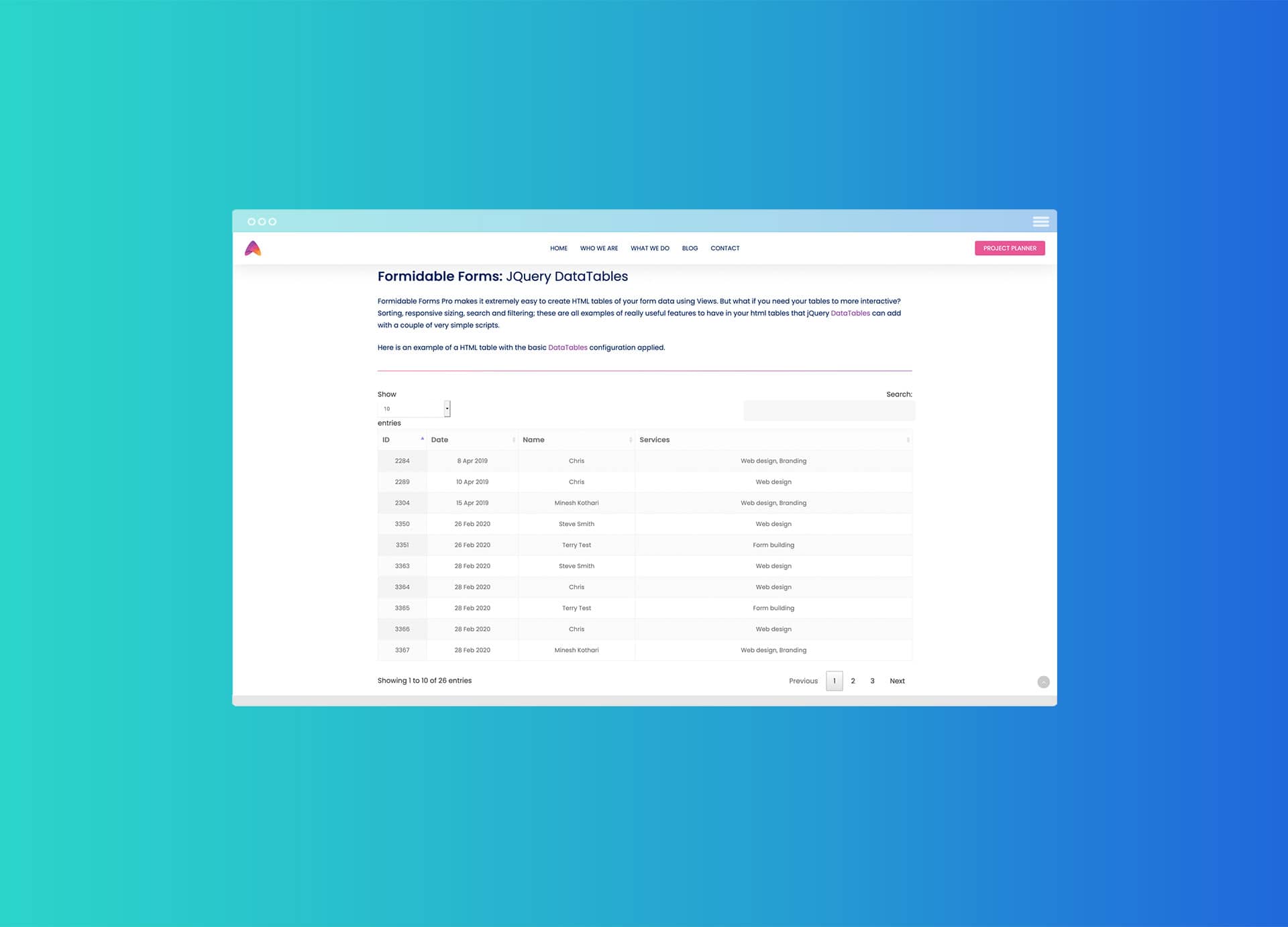 Formidable Forms And Jquery Datatables Fdm Digital 6117